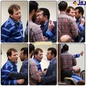عکس هایی از مشاجره بابک زنجانی با وکیل در دادگاه