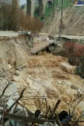 عکس/ تخریب کامل پل بیشه لرستان
