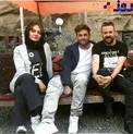 محمدرضا گلزار، هومن سیدی و مهناز افشار در پشت صحنه فیلم جدید!