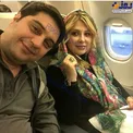 سفر هوایی خانم بازیگر و همسر تاجرش در دوران بارداری+عکس