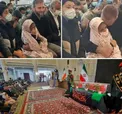 تصاویر غم انگیز از دختر خردسال شهید رنجبر