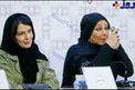 کار زشت خانم بازیگر در نشست خبری + عکس