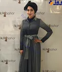 مدل عجیب و غریب روسری سرکردن خانم بازیگر