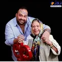 ثریا قاسمی و پسرش در عکسی آتلیه ای