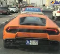عکس/ تردد لامبورگینی با پلاک ایران در دبی!
