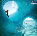 تصویری زیبا از یک یخ نورد