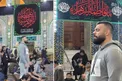 عکس/ امیر علی اکبری در حرم امام حسین(ع)