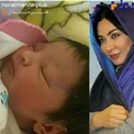 خانم بازیگر و نوزاد تازه متولد شده اش + عکس