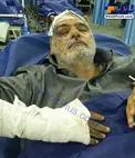 عکس/ حسین الله‌کرم دچار سانحه شد