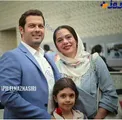 جدیدترین عکس آقای بازیگر در کنار همسر و دخترش