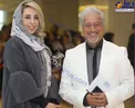 علیرضا خمسه و همسر جوانش در جشن حافظ/عکس