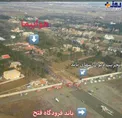 تصویر هوایى از مسیر خارج شدن بوئینگ٧٠٧