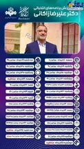 جدول پخش برنامه‌های انتخاباتی علیرضا زاکانی/عکس
