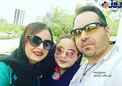 سلفی جالب آقای بازیگر مشهور با همسر و دخترش