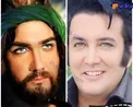 گریم جالب بازیگر مشهور در نقش حر+عکس