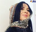 روسری عجیب و غریب خانم بازیگر + عکس