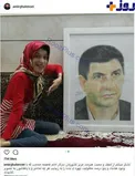 تشکر قلعه نوعی از فاطمه حمامى براى نقاشى كه از وى كشيده +عکس