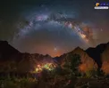 عکس/ آسمان رویایی پر ستاره در دل شب