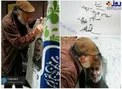 عکس/ بو‌سه پیشکسوت سینما بر تصویر سپهبد سلیمانی