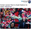 عکس/ بازتاب حضور بانوان در استادیوم آزادی
