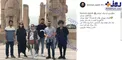 عکس/ تعجب هومن سیدی از مبلغ ورودی به تخت جمشید
