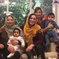 فلامک جنیدی و دو قلوهایش کنار لیلی رشیدی و مادرش+عکس