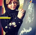 مانتوی خاص و متفاوت خانم بازیگر در یک عکس