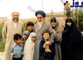 عکسی دیده نشده از امام خمینی در کنار نوه‎هایشان