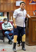 عکس/ وضعیت عضو سابق گروهک تروریستى منافقین در دادگاه