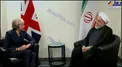 دیدار «ترزا می» نخست وزیر انگلیس و روحانی در نیویورک+عکس