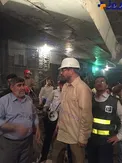 عكس/شهردار تهران در محل حادثه مترو کیانشهر