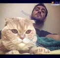 عکسی عجیب از نیما شعبان‌نژاد و گربه خانگی‌ اش