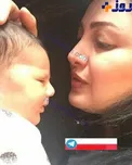 خانم بازیگر که به تازگی برای دومین بار مادر شده است و دخترش