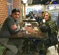 عکس جدید نیوشا ضیغمی و همسرش در یک کافه