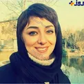 سلفی جدید خانم بازیگر در یک پارک زیبا