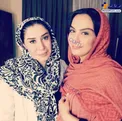 مارال فرجاد و نسیم ادبی در پشت صحنه سریال برادر جان/عکس