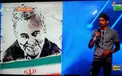 تمثال شهید حاج قاسم سلیمانی در  برنامه عصر جدید+ عکس