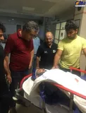 عکس/ قهرمان وزنه برداری ایران در اتاق عمل
