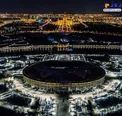 عکس/خاموش شدن چراغ‌های ورزشگاه لوژنیکی روسیه به مناسبت «ساعت زمین»