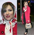 تیپ جدید و قرمز خانم بازیگر + عکس