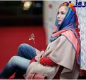 تیپ خاص بازیگر زن ایرانی در اکران خصوصی یک فیلم+ عکس