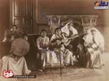 تصویری قدیمی از خانم‌های نوازنده دربار قاجارها