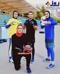 آقای بازیگر در جمع  خواهران قهرمان+عکس