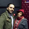 عکس/ تیپ زمستانی سحر قریشی در کنار برادرش