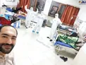 سلفی بیمار مبتلا به کرونا با پرستاران در بیمارستان مسیح دانشوری