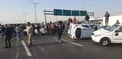 واژگونی خودروهای صفر در بزرگراه آزادگان