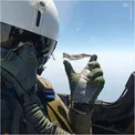 سلفی جالب خلبان در آسمان/عکس