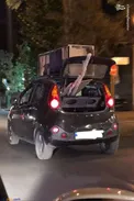 حمل عجیب و غریب بار با خودرو /عکس