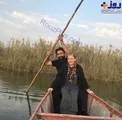 عکس/ قايق سوارى بهاره رهنما به همراه همسرش