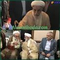 عكس/ مداح معروف در كنار آيت الله جنتی